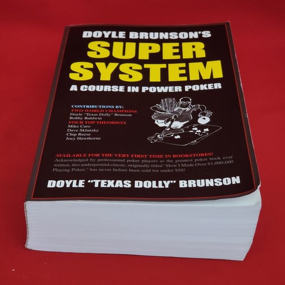 Super System A Course in Power Poker Doyle Brunson Softcover - Picture 5 of 13